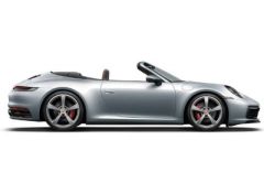 1/87 2019 Porsche 911 (992) Carrera 4S Cabriolet, silver