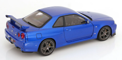 1/12 KK SCALE Nissan R34 Skyline GT-R V-Spec II Bayside Blue - KKDC120211-1