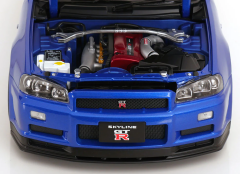 1/12 KK SCALE Nissan R34 Skyline GT-R V-Spec II Bayside Blue - KKDC120211-1