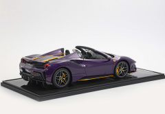 1/12 BBR-MODELS Ferrari 488 Pista Spider Open roof Viola Hong Kong - Yellow