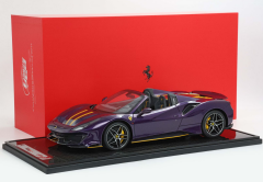 1/12 BBR-MODELS Ferrari 488 Pista Spider Open roof Viola Hong Kong - Yellow