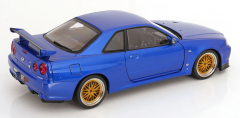 1/12 KK SCALE Nissan R34 Skyline GT-R V-Spec II Bayside Blue - KKDC120211-2