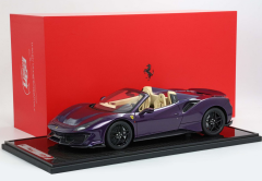 1/12 Ferrari 488 Pista Spider Open roof Viola Hong Kong