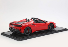1/12 Ferrari 488 Pista Spider Open roof Rosso Corsa - striscia nero argento