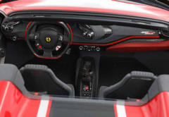 1/12 Ferrari 488 Pista Spider Open roof Rosso Corsa - striscia nero argento
