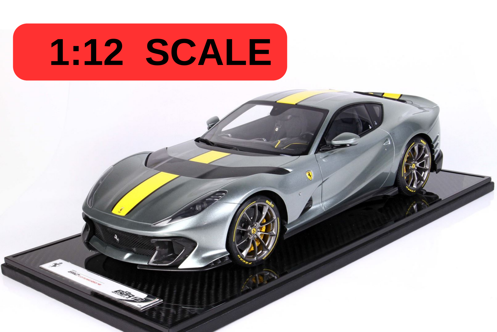1/12 BBR-MODELS FERRARI - 812 COMPETIZIONE 2021 - CON VETRINA - WITH SHOWCASE