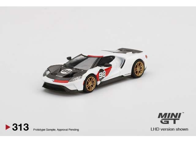 1/64 Ford GT 2021 Ken Miles Heritage version #98, white/black