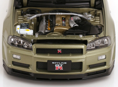 1/12 KK SCALE Nissan R34 Skyline GT-R V-Spec Nur Millennium Jade - KKDC120212-2