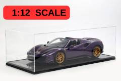 1/12 Ferrari 488 Pista Spider Open roof Viola Hong Kong - Gold