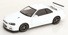 1/12 KK SCALE Nissan R34 Skyline GT-R V-Spec II White - KKDC120213-1