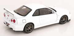 1/12 KK SCALE Nissan R34 Skyline GT-R V-Spec II White - KKDC120213-1