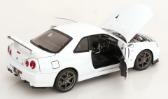 1/12 KK SCALE Nissan R34 Skyline GT-R V-Spec II White - KKDC120213-1