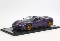1/12 Ferrari 488 Pista Spider Open roof Viola Hong Kong - Gold
