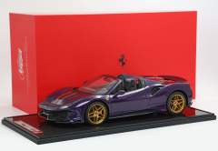 1/12 Ferrari 488 Pista Spider Open roof Viola Hong Kong - Gold