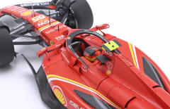 1/18 BBR-MODELS - FERRARI - F1 SF-24 TEAM SCUDERIA FERRARI N 55 WINNER AUSTRALIAN GP 2024 CARLOS SAINZ