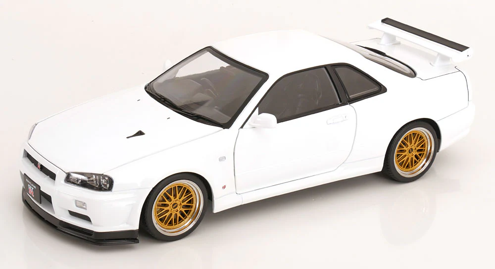 1/12 KK SCALE Nissan R34 Skyline GT-R V-Spec II White - KKDC120213-2