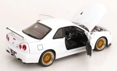 1/12 KK SCALE Nissan R34 Skyline GT-R V-Spec II White - KKDC120213-2