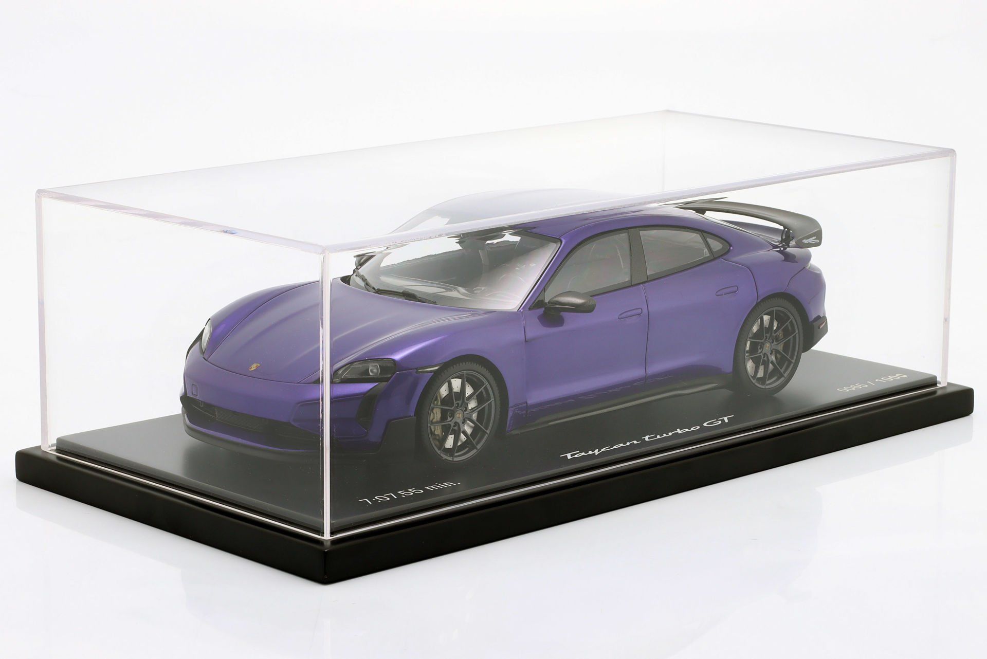 SPARK-MODEL - PORSCHE - TAYCAN TURBO GT (J1.2) WEISSACH PACKAGE 2024 - CON VETRINA - WITH SHOWCASE