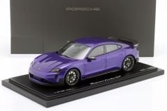 SPARK-MODEL - PORSCHE - TAYCAN TURBO GT (J1.2) WEISSACH PACKAGE 2024 - CON VETRINA - WITH SHOWCASE
