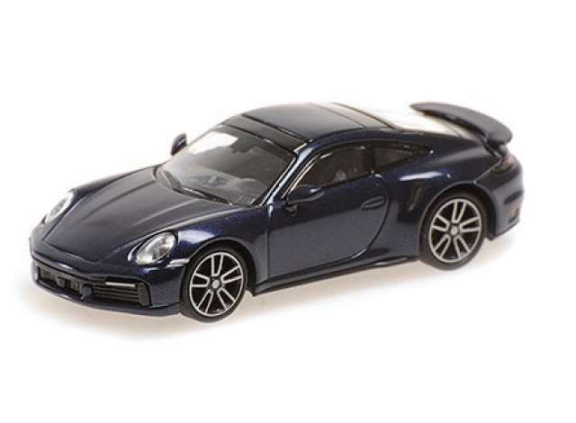 2020 Porsche 911 (992) Turbo S, blue metallic