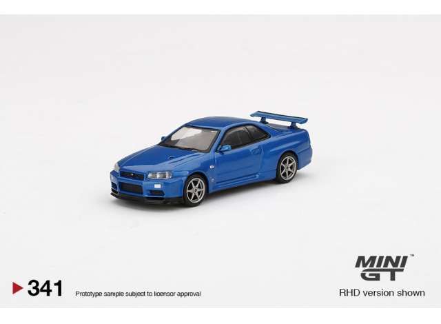 1/64 Nissan GT-R R34 V=Spec, blue