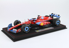 1/18 BBR-MODELS - FERRARI - F1 SF-24 TEAM SCUDERIA FERRARI N 16 3rd MIAMI GP 2024 CHARLES LECLERC