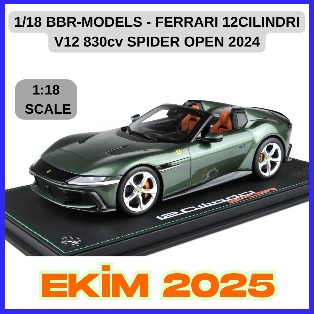1/18 BBR-MODELS - FERRARI - 12CILINDRI V12 830cv SPIDER OPEN 2024
