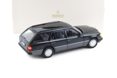 1/18 NOREV - Mercedes 300D T-Modell Estate S124 E-Class 1990 blue-black - 183960