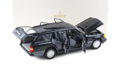 1/18 NOREV - Mercedes 300D T-Modell Estate S124 E-Class 1990 blue-black - 183960