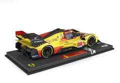 1/18 BBR-MODELS - FERRARI - 499P 3.0L TURBO V6 TEAM AF CORSE N 83 24h LE MANS 2024 ROBERT KUBICA - ROBERT SHWARTZMAN - YIFEI YE