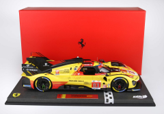 1/18 BBR-MODELS - FERRARI - 499P 3.0L TURBO V6 TEAM AF CORSE N 83 24h LE MANS 2024 ROBERT KUBICA - ROBERT SHWARTZMAN - YIFEI YE