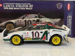 KYOSHO - LANCIA - STRATOS HF ALITALIA N 10 WINNER RALLY MONTECARLO 1976 S.MUNARI - S.MAIGA