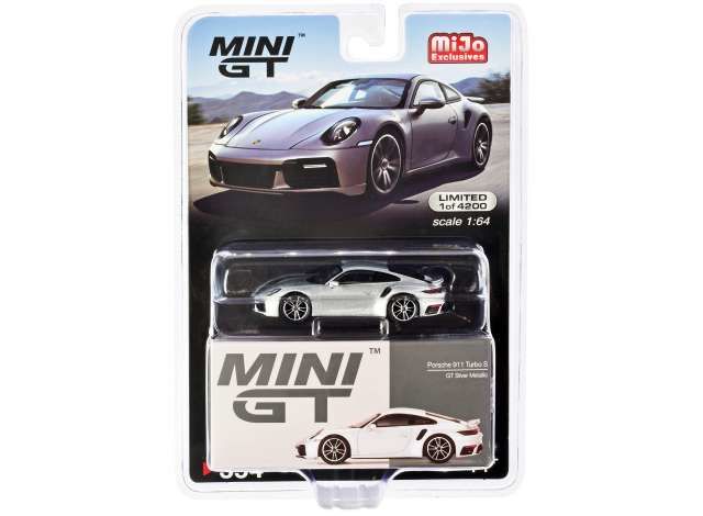 1/64 Porsche 911 Turbo S GT, silver metallic