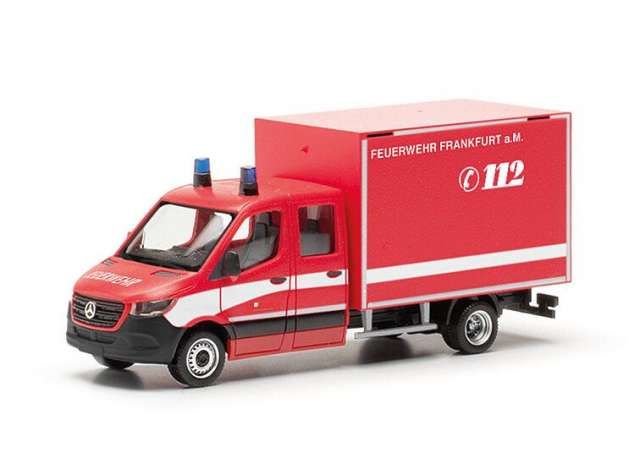 1/87 2018 Mercedes Benz Sprinter Fire Department Frankfurt am Main, red/white
