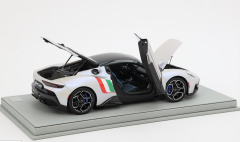 1/18 BBR Maserati MC20 ((Bianco Audace White with Italian Flag) Diecast Car Model Limited 60 Pieces