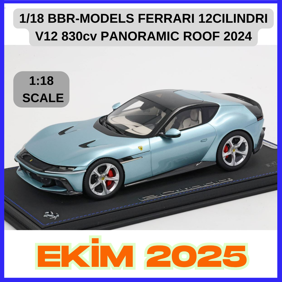 1/18 BBR-MODELS - FERRARI - 12CILINDRI V12 830cv PANORAMIC ROOF 2024