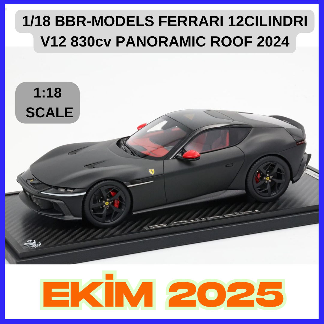 1/18 BBR-MODELS - FERRARI - 12CILINDRI V12 830cv PANORAMIC ROOF 2024