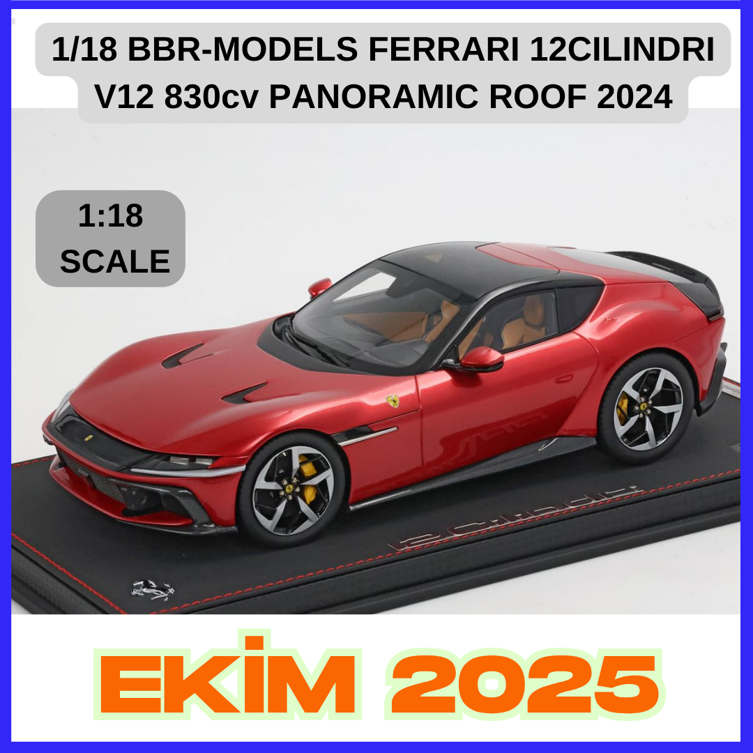 1/18 BBR-MODELS - FERRARI - 12CILINDRI V12 830cv PANORAMIC ROOF 2024