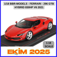 1/18 BBR-MODELS - FERRARI - 296 GTB HYBRID 830HP V6 2021