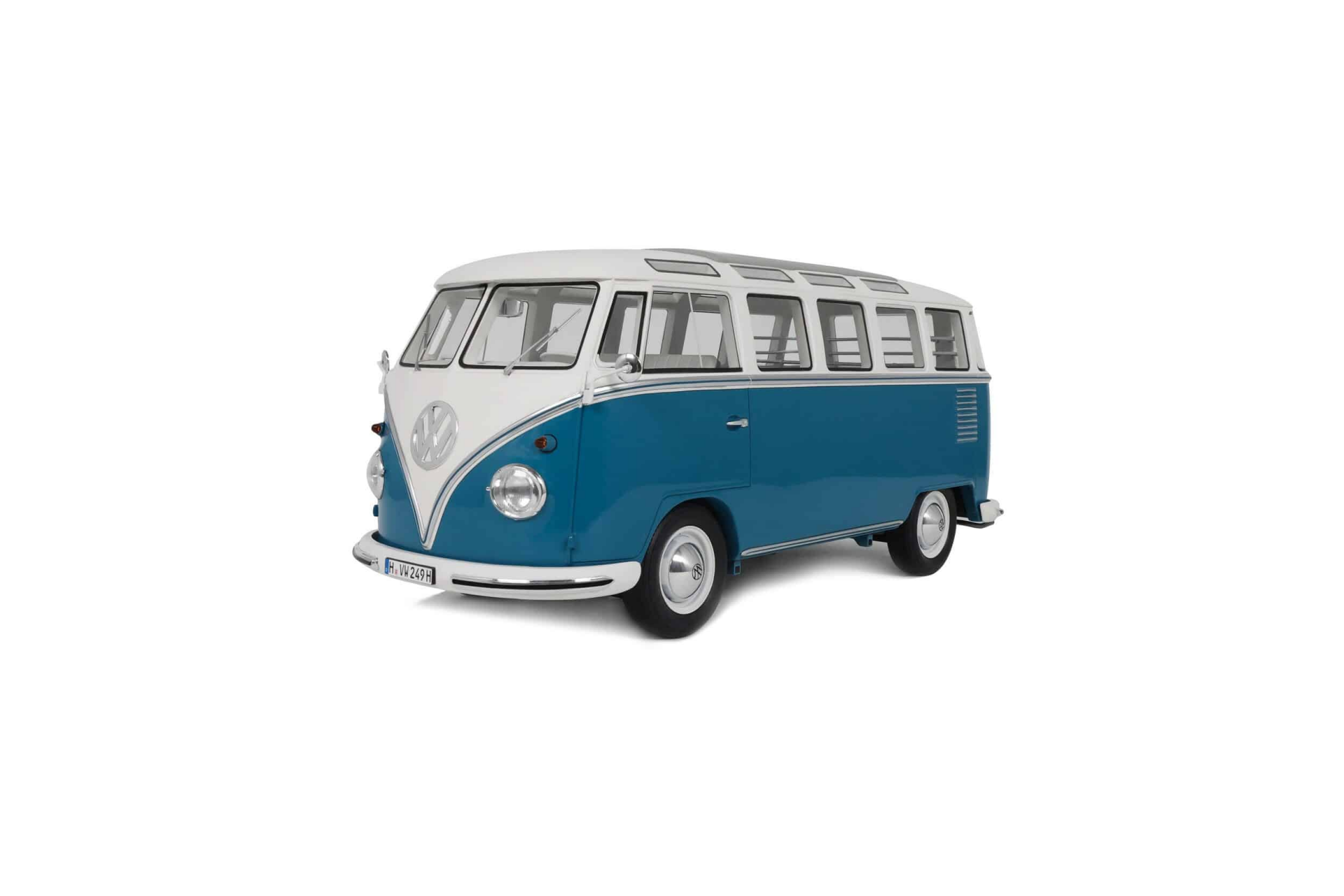 1/12 OTTO Volkswagen Kombi (T1) Samba Bus 1962 Regatta Blue / White - G102