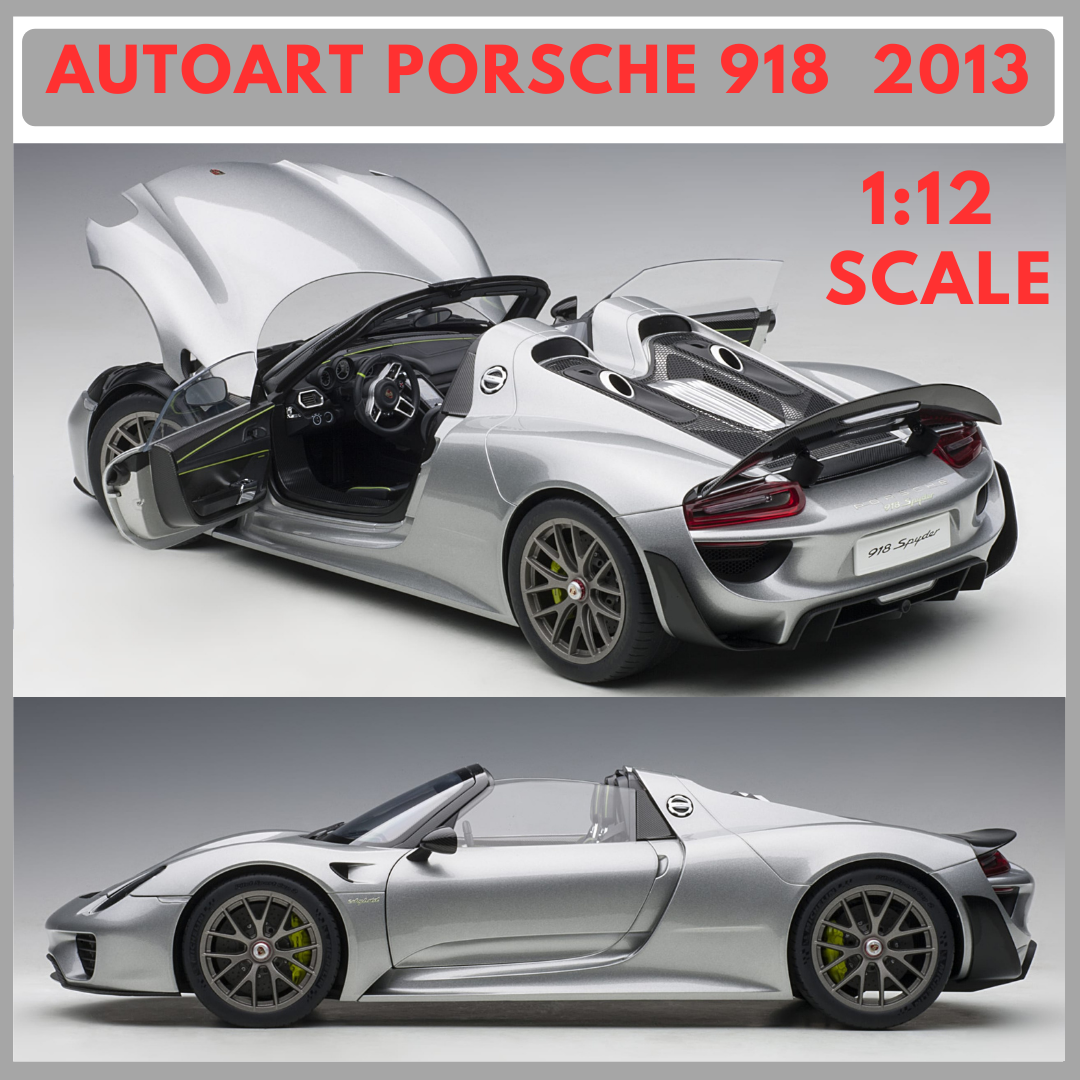 1:12 ÖLÇEK AUTOART - PORSCHE - 918 SPYDER WEISSACH PACKAGE 2013