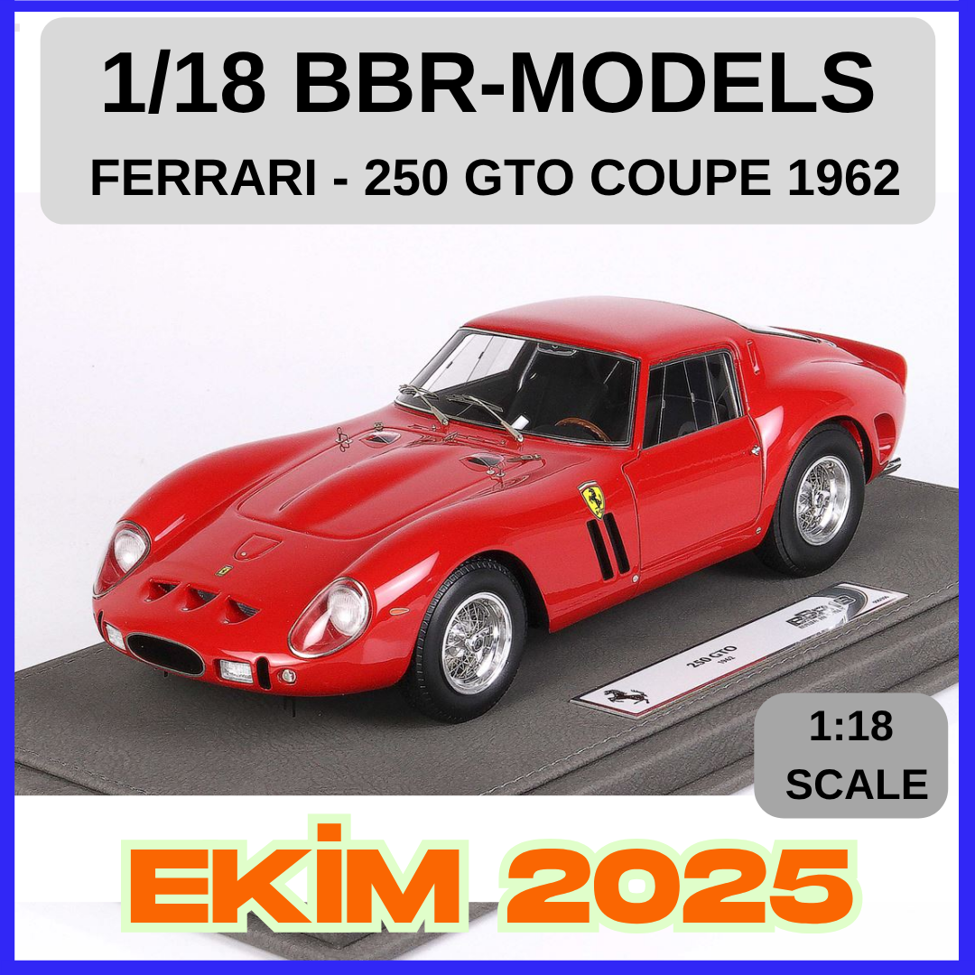 1/18 BBR-MODELS - FERRARI - 250 GTO COUPE 1962
