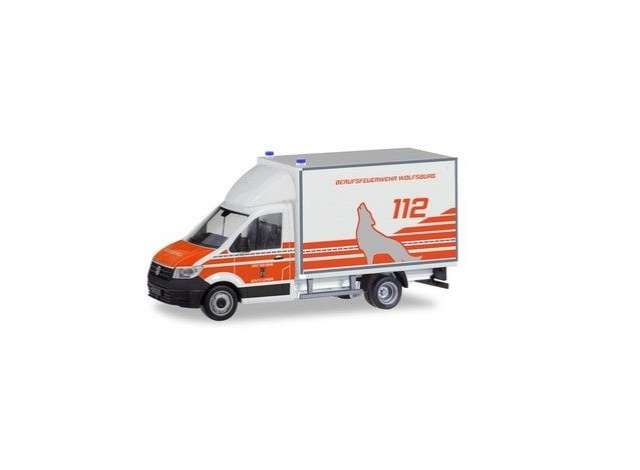 1/87 Volkswagen Crafter Fire Department Wolfsburg, white/red