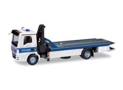 1/87 MAN TGM Tow Truck + Crane Riot Police Berlin, white/blue