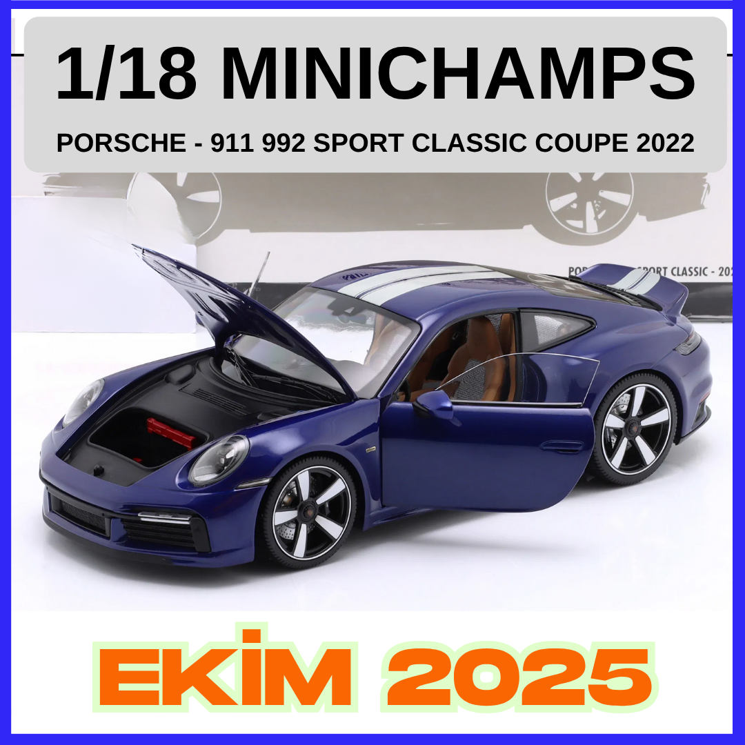 1/18 MINICHAMPS - PORSCHE - 911 992 SPORT CLASSIC COUPE 2022