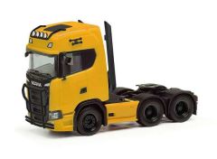 1/87 Scania CS 20 HD 6x2 m. Pipes, Lampenb., Fanf., Ramm., yellow