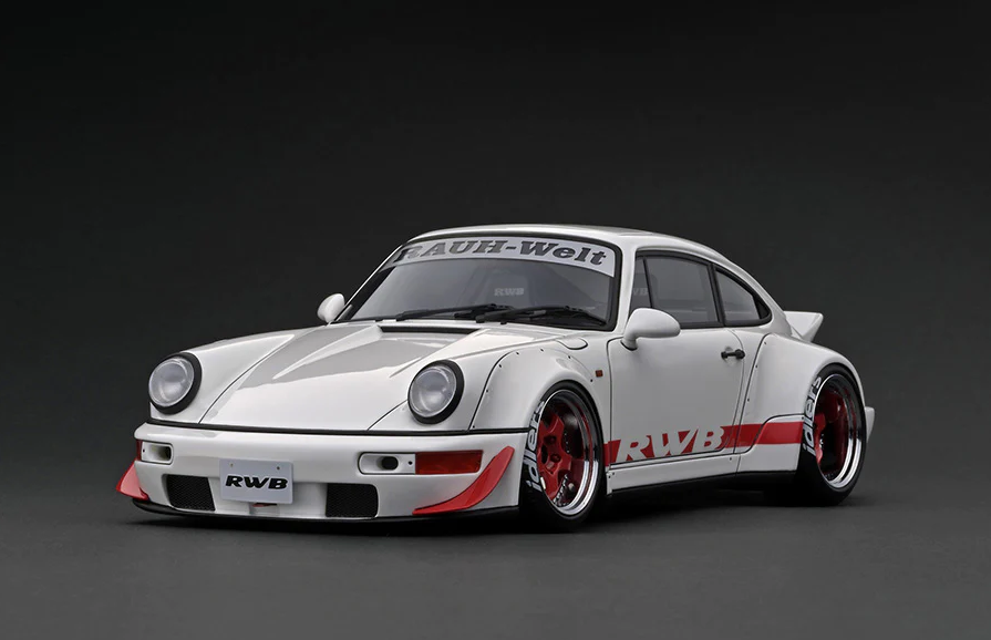 1/18 IGNITION - PORSCHE RWB 964 White red IG2462