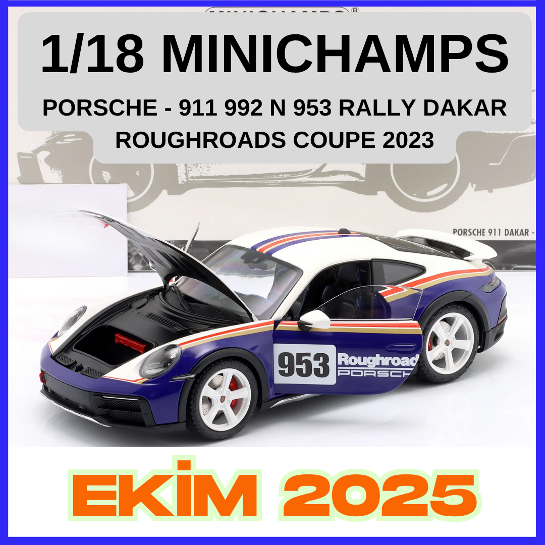 1/18 MINICHAMPS - PORSCHE - 911 992 N 953 RALLY DAKAR ROUGHROADS COUPE 2023