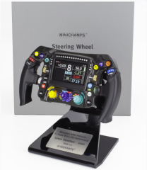 1/2 MINICHAMPS -STEERING WHEEL - F1 MERCEDES PERFORMANCE TEAM AMG  WORLD CHAMPION SEASON 2020 LEWIS HAMILTON