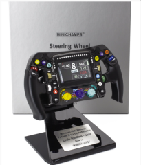 1/2 MINICHAMPS -STEERING WHEEL - F1 MERCEDES PERFORMANCE TEAM AMG  WORLD CHAMPION SEASON 2020 LEWIS HAMILTON